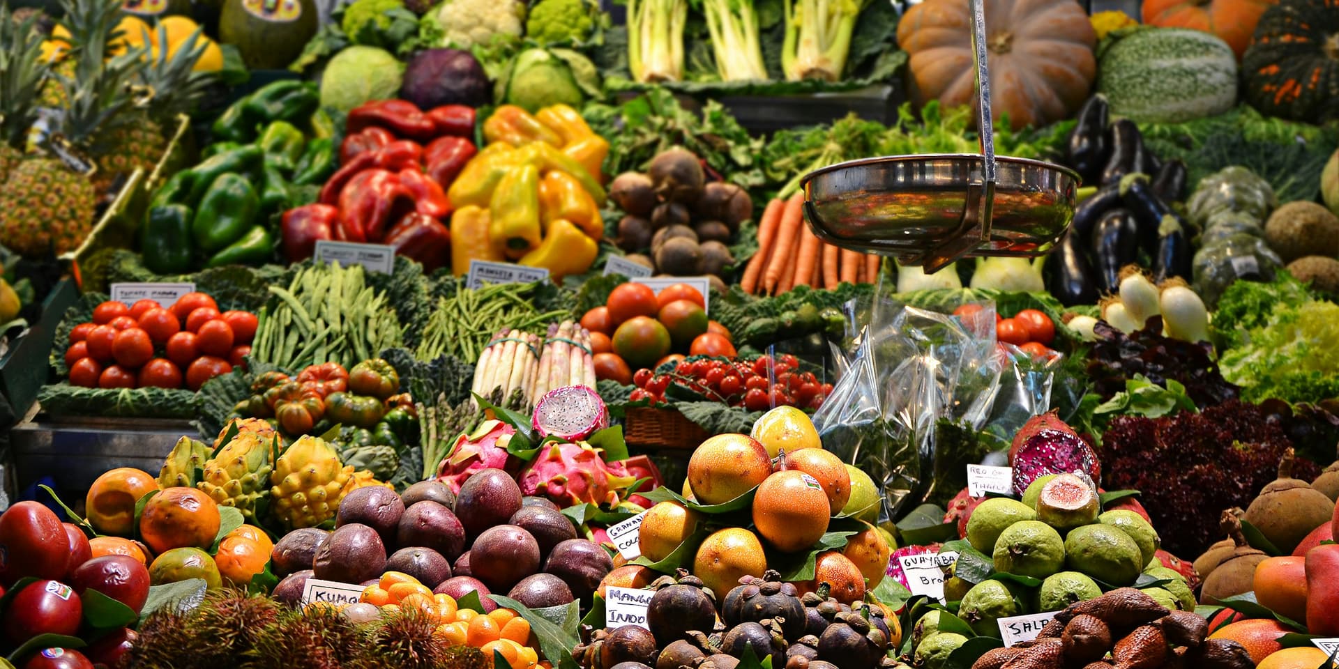 Fresh produce in temperature-controlled storage